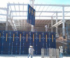 Coffrage banche acier 552m², hauteur 3m