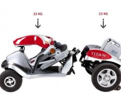 Scooter Tout Chemin Entièrement Suspendu et Pliant