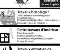 Travaux de bricolage, service de rénovation, jardinage, entretien