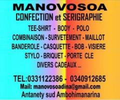 CONFECTION & SERIGRAPHIE - MANOVOSOA