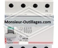 interrupteur différentiel Legrand 4 mod. 4 pôles 25 A/300 mA