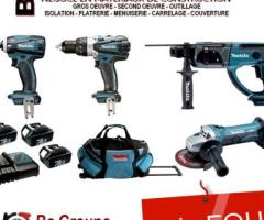 MAKITA DLX4017 Ensemble de 4 machines Li-Ion 18 V