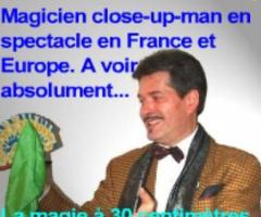 Spectacle de magie en close-up en France...