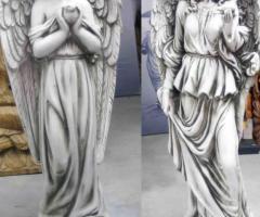 grande statue d'ange en résine - H: 83 ou 101 cm