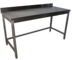 Table inox adossée