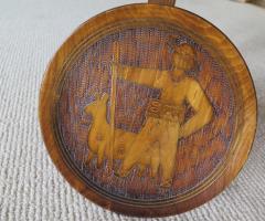 Assiette marquetterie