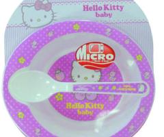 Set 2 pièces vaisselle micro-ondable HELLO KITTY - 1