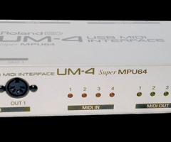 INTERFACE  MIDI  ROLAND UM-4 Super MPU64