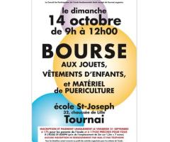 14 octobre : bourse jouets - vêtement enf - matériel puériculture