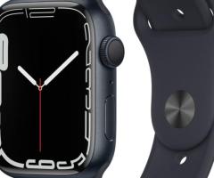 Apple Watch Series 7 (Gps) - Boitier 45 Mm Aluminium Noir Minuit Avec Bracelet Sport Noir Minuit