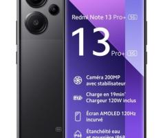 Xiaomi Redmi Note 13 Pro+ 5G 256 Go Noir minuit