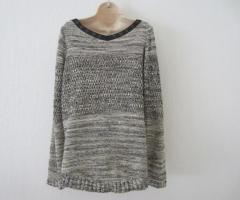 Pull gris chiné T 48