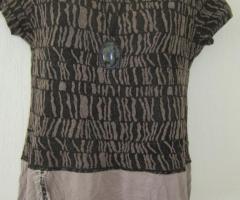 T-shirt marron et beige T 38 - 1