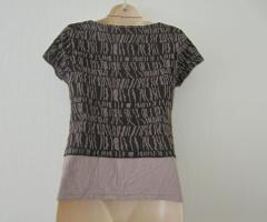 T-shirt marron et beige T 38 - 3