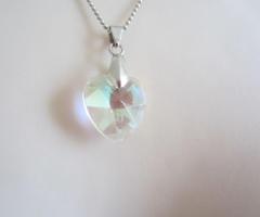 Collier avec cœur en cristal de Svarowsky