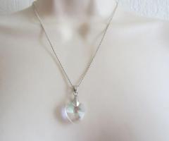 Collier avec cœur en cristal de Svarowsky