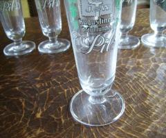 6 verres tulipes Pilsener Augustiner B