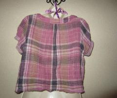 Crop top violet madras T 42